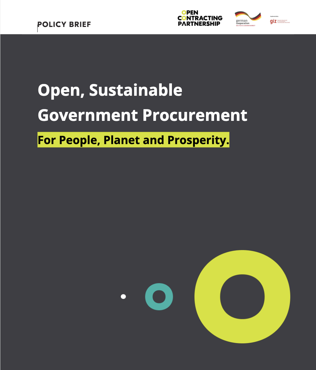 Open, Sustainable Government Procurement. For People, Planet and ...